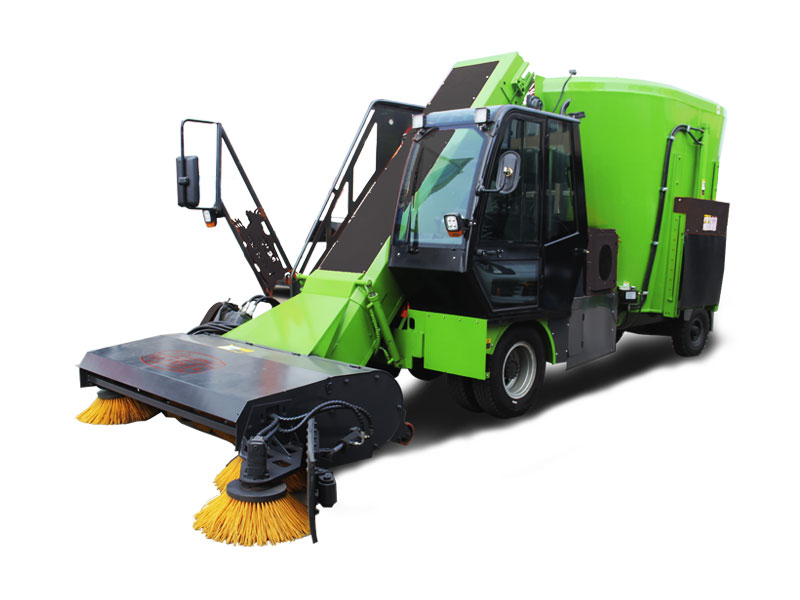 Leftover collector-mixer-spreader